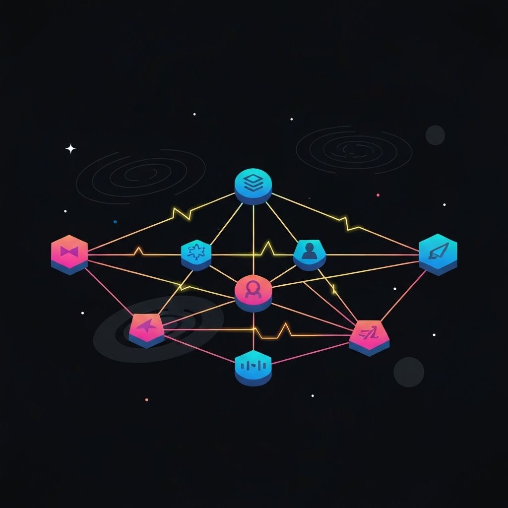 Stellar blockchain network visualization